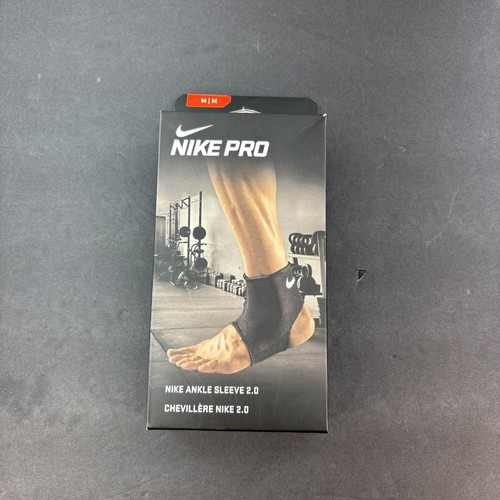 Nike Pro Ankle Sleeve 2.0 Pull On Lightweight Compression Fit Support Size M - Picture 5 of 5