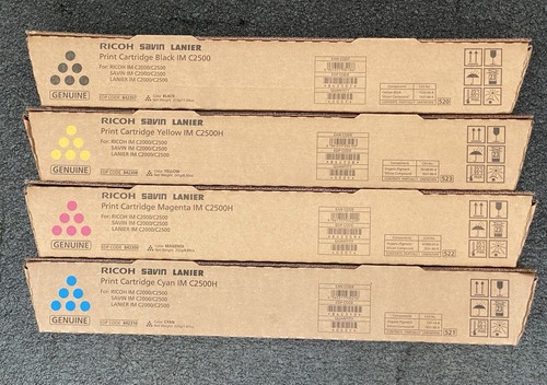 Zestaw tonerów Ricoh OEM IM C2500H IM C2000 CMYK NOWY 842307 842308 842309 842310