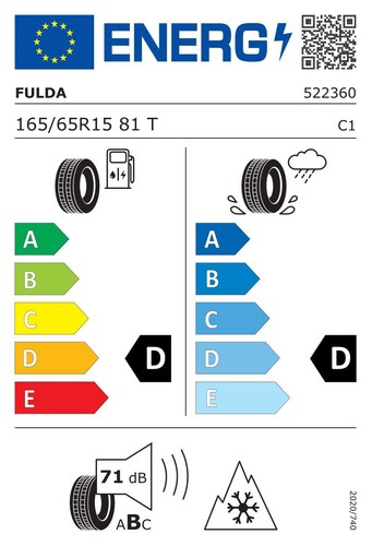 WINTERREIFEN FULDA 165/65 R15 81T KRISTALL MONTERO 3 - Bild 2 von 5