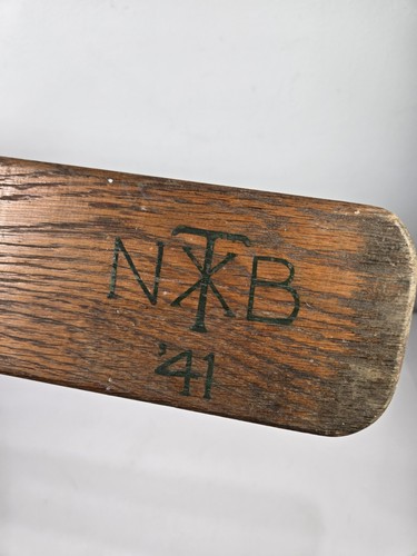 Vintage Bruderschaft Schwesternschaft Holz Paddel 1940er Initiation griechischer Campus 30 Zoll - Bild 6 von 7