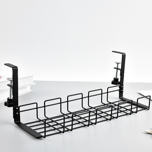 Under Table Storage Rack Metal Management Tray Home Office Desk Wire6120 - Afbeelding 2 van 6