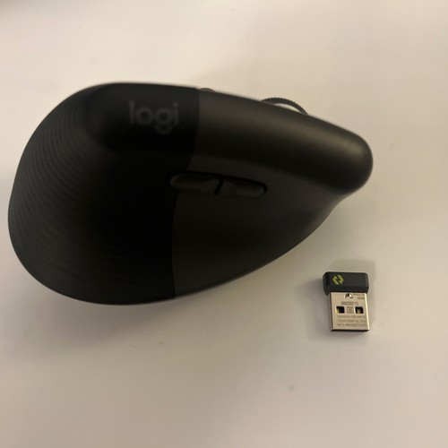 Logitech LIFT Vertical Wireless Ergonomic Mouse - Graphite - 910-006466 - Picture 1 of 3