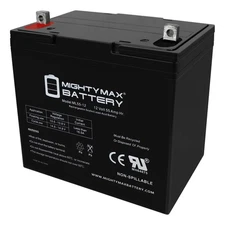 Mighty Max 12V 55Ah Replacement Battery compatible with Interstate DCM0055