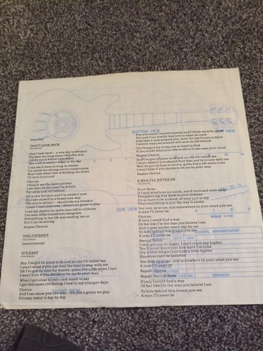 1978 Boston Don't Look Back Album LP Vinyl Record CBS Records Gatefold Sleeve - Bild 5 von 8