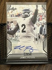 JAMAL PETERS 2019 LEAF DRAFT FOOTBALL AUTO ROOKIE AUTOGRAPH  MISSISSIPPI STATE!!