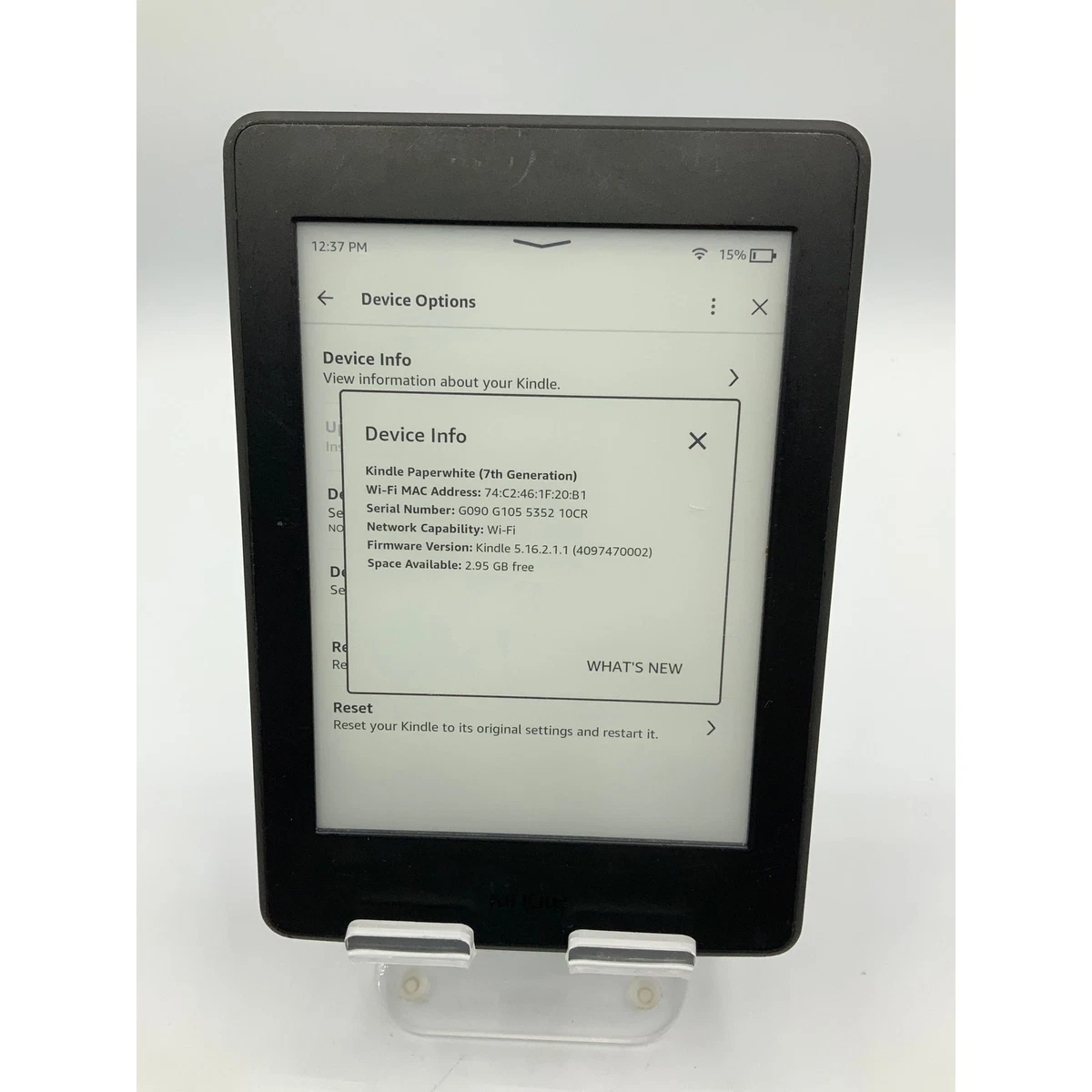 Amazon Kindle Paperwhite (7th Generation) Wi-Fi eBook Readers for