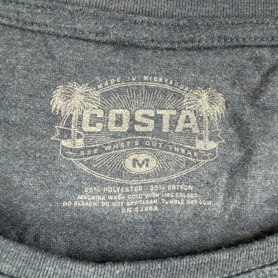 Camisa Costa Del Mar MUJERES Mediana Azul Informal Algodón/Poliéster Camiseta Damas Foto 3 de 4