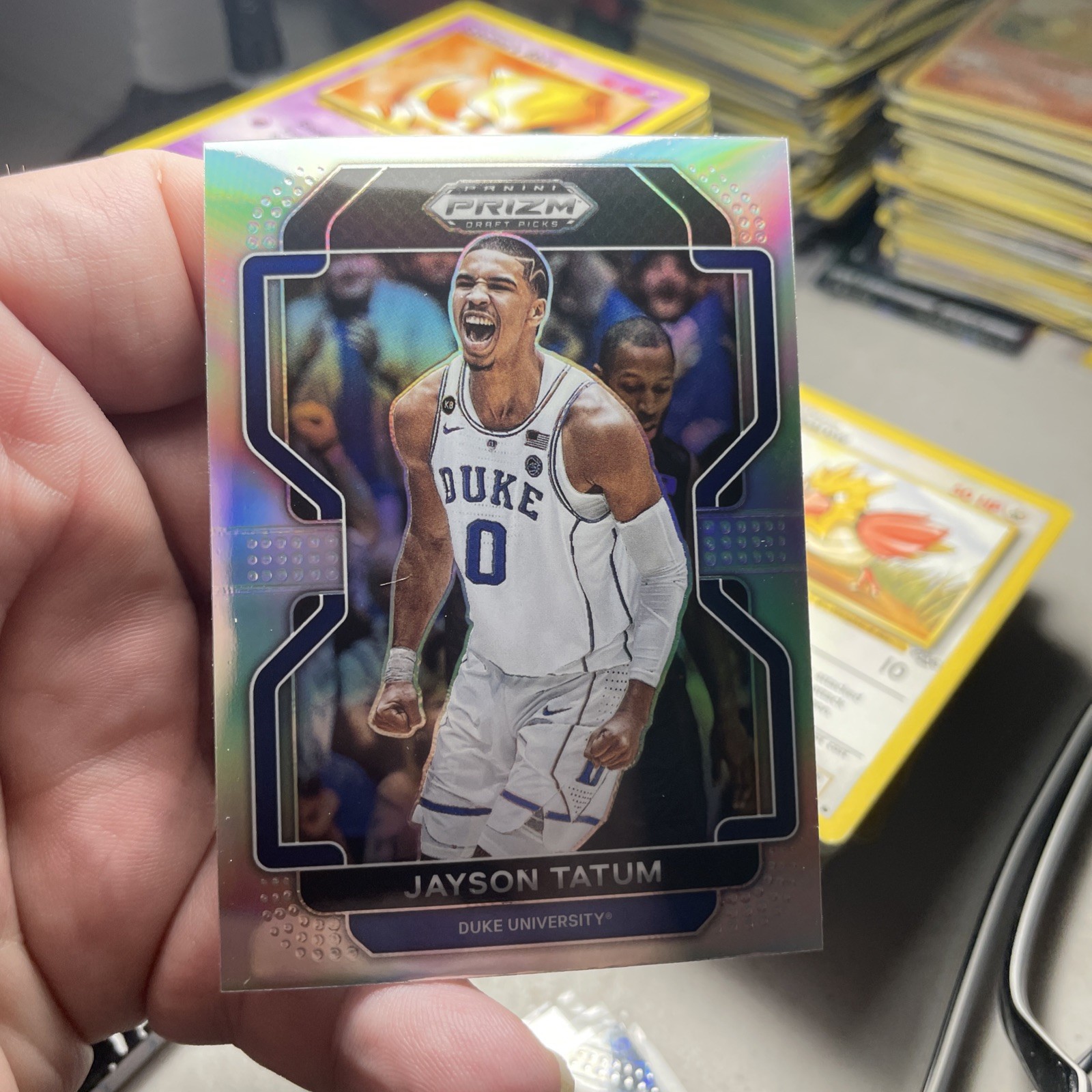 2022-23 Panini Prizm Draft Jayson Tatum Silver Refractor #23 Duke Boston Celtics