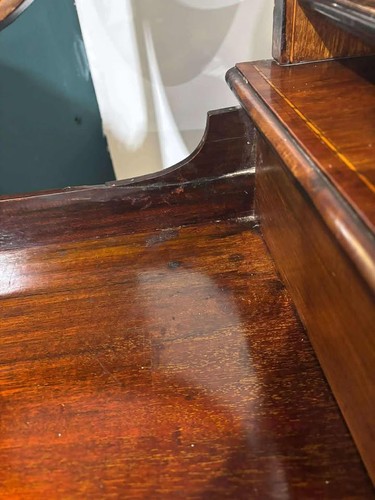 Edwardian String Inlaid Mahogany Dressing Table - Picture 6 of 15