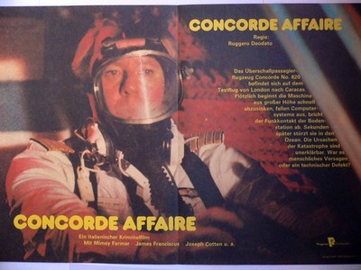 Concorde Affaire - Joseph Cotten, Progress Film - Filmposter A3 29x42cm gefaltet
