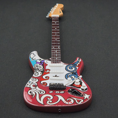 Miniature Guitar Jimi Hendrix Saville Sgt Peppers Fender Stratocaster Model - Picture 4 of 7