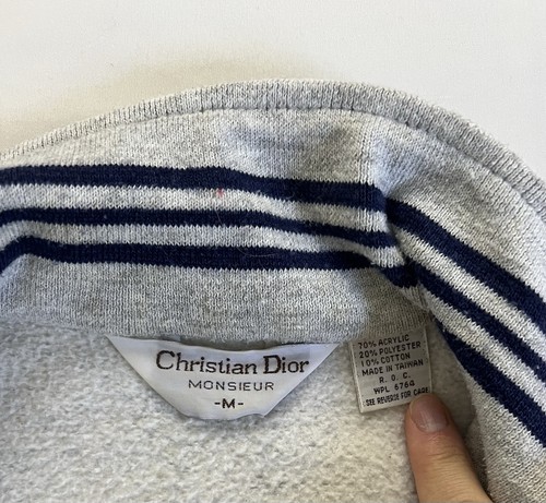Vintage Christian Dior Authentic Sweater + Jogger Set Collared Full Zip M - Picture 6 of 15