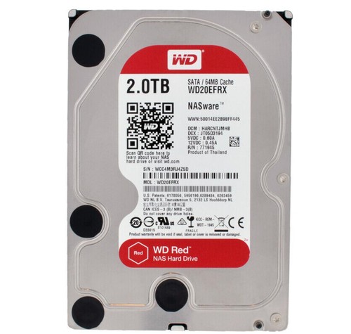 Western Digital Red 2TB WD20EFRX SATA 3.5" 64MB Cache Internal Enterprise Drive - Afbeelding 2 van 5