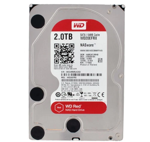 Western Digital Red 2TB WD20EFRX SATA 3.5" 64MB Cache Internal Enterprise Drive