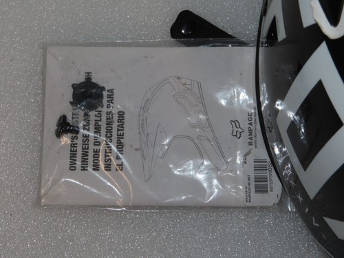 Fox Helmet Mens Medium Black White Motorbike Moto Offroad 09322-247-M MCMLXXIV - Picture 4 of 7