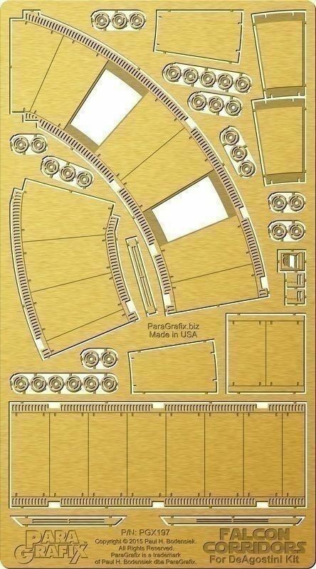 Paragrafix 197 x 1/43 DeAgostini Millennium Falcon Corridors