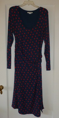 boden red wrap dress