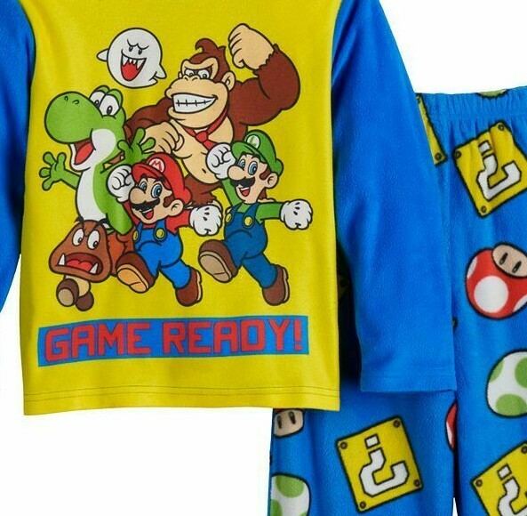 Super mario bros pajamas hotsell