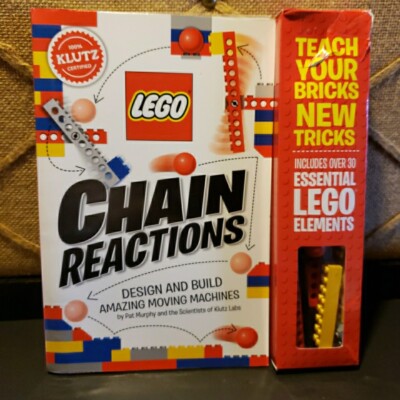 Klutz LEGO Chain Reactions: Design & Build Amazing Moving Machines - New