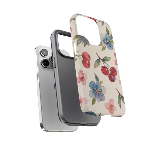 Cherry & Floral Phone Case, Cute Flower & Fruit Cover | X61 - 第 68/272 張圖片