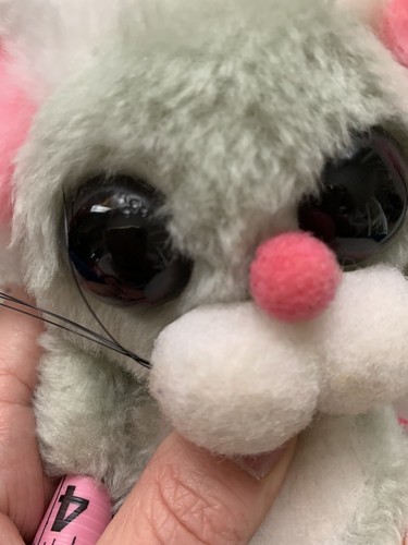 Vintage Russ Berrie Peepers Mouse Plush Stuffed Toy 5.5" Large Eyes And Ears - Picture 8 of 8