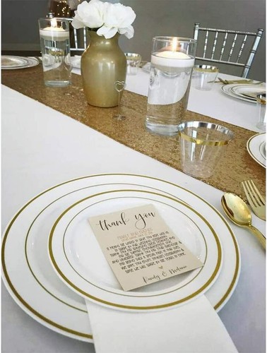Sequin Table Runners Gold 12 x 108 In Glitter Gold Table Runner with 60 balloons - Picture 5 of 8