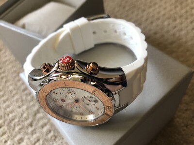 New Michele Jelly Bean 18K Rose Gold Watch Mww12F000097 RETAIL