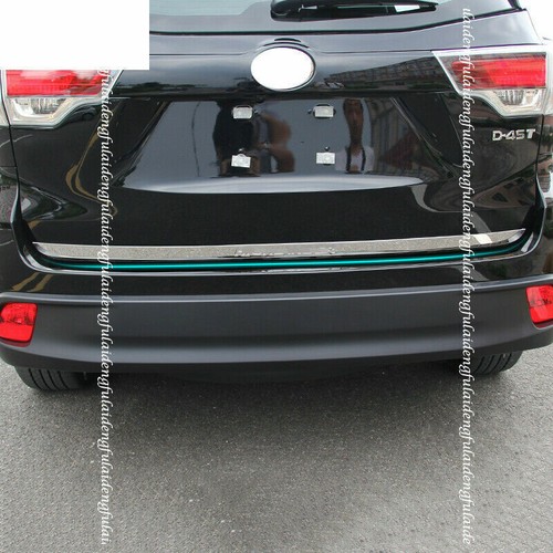FOR TOYOTA HIGHLANDER 2015-2019 CHROME REAR DOOR TRUNK TAIL GATE LID COVER TRIM - Picture 1 of 7