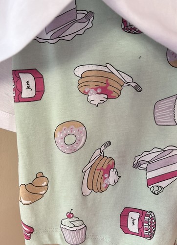 F&F Ladies Women’s F F Breakfast Pancakes Top + Bottoms Pyjamas Set Size 12-14 - Picture 6 of 11