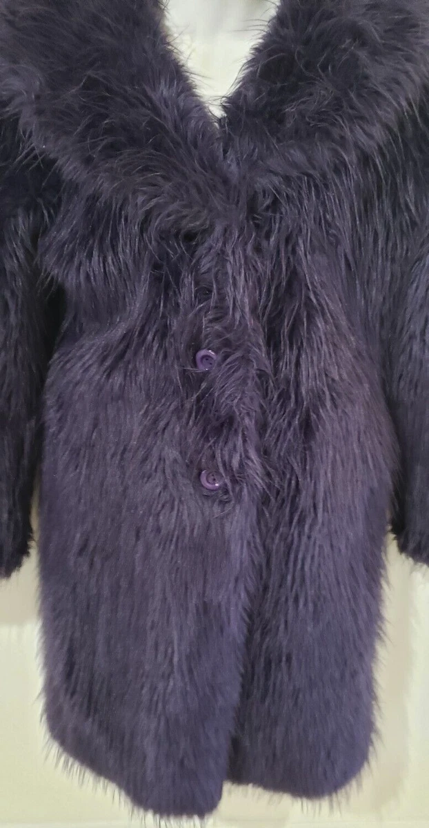 Fluffy purple shop coat