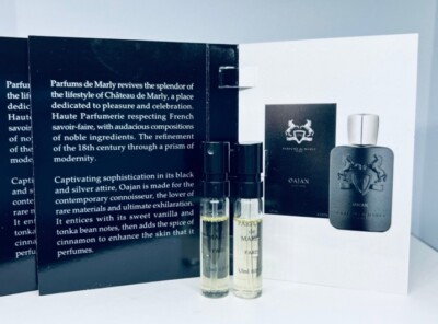 2Pc Parfums De Marly Oajan EDP Cologne Sample Spray 1.5ml
