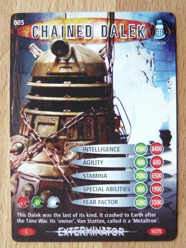 DOCTOR WHO Battles In Time Trading Cards EXTERMINATOR 1 to 273 COMMON & RARE BBC - Picture 3 of 140