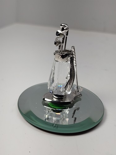 VINTAGE SWAROVSKI GOLFSCHLÄGER MIT T-SHIRT UND KRISTALL GOLFBALL - 2,5" GROSS - Bild 6 von 13
