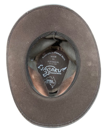 Jacaru Summer Breeze Cowboy Hat S Unisex Leather Cowhide Suede Made In AU - Picture 3 of 9