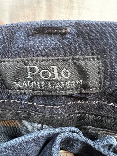 33x30 Polo Ralph Lauren The Prospect Straight Black Label Mens Blue Jeans Preppy - Picture 17 of 24