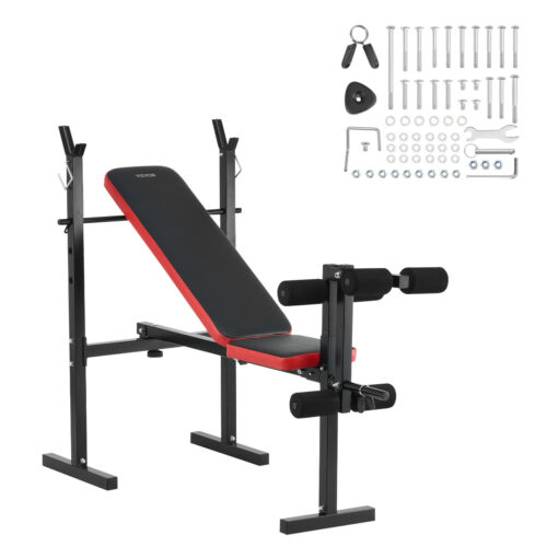 VEVOR Weight Bench Sit up Bench Home Gym Strength Training Adjustable Foldable - Picture 9 of 12