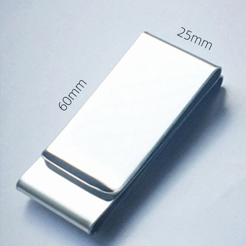 Money Pouch Clip Stainless Steel Banknote Clips Money Folder Travel Bank - Picture 5 of 6