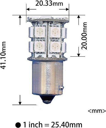 PA LED 2 PIEZAS 20SMD 1156 BaU15s bombilla LED automática 12V para señal de giro - Imagen 15 de 25