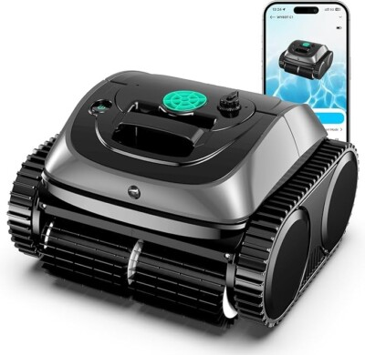 #ad WYBOT C1 Pool Cleaner Wall Climb Cordless Robotic Pool Robot In Ground Pools NEW