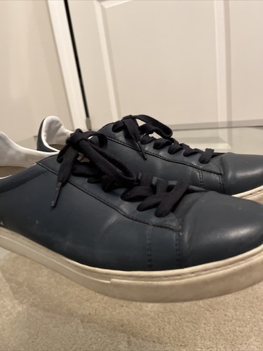 Armani Exchange Mens Low Top Sneakers Sport Leather Shoes xux001 xv0 Sz 12 EUC - Picture 3 of 12
