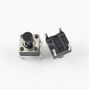 100Pcs Momentary Tactile Tact Push Button Switch 2 Pin DIP 6x6x4.3mm High 4.NWUS