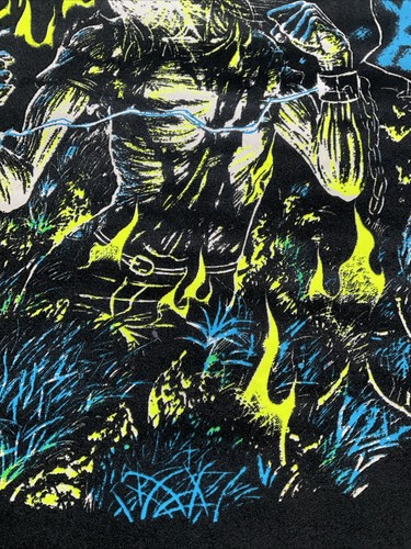 Vintage Velvet Iron Maiden Blacklight Poster Live After Death 1985 - Picture 6 of 14