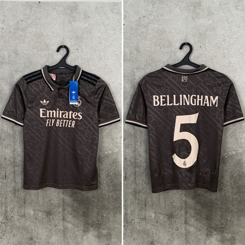REAL MADRID 2024 2025 THIRD FOOTBALL SHIRT #5 BELLINGHAM ADIDAS 13-14 YEARS 164