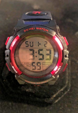 SKMEI Men Sport Watches Fashion Chrono Digital Watch Military 1266 NEW BATTERY 