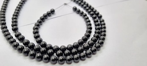 6 mm Graue Moissanit Perlen | 22 Zoll | Polierte Perlen | Lose Moissanit - Bild 2 von 2