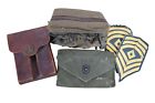 Wwii 1940s Us Military .45 Ammo Flare First Aid Pouches E8 Sergeant Patch