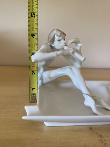 HUTSCHENREUTHER Pixie Suona Flauto POSACENERE Tobacciana Porcellana con DIFETTO LEGGI - Foto 15 di 16