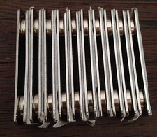  10 pack Magnetic Attachment for Name Tag, Badge, STRONG 2 post self adhesive