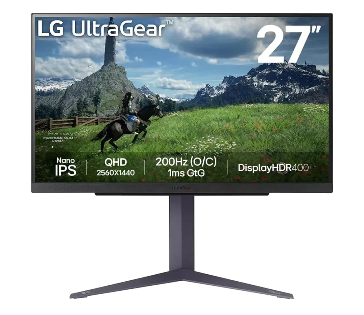 Монитор LG UltraGear 27GS85Q-B с 27-дюймовым дисплеем 2560 x 1440 (WQHD) Nano IPS LED