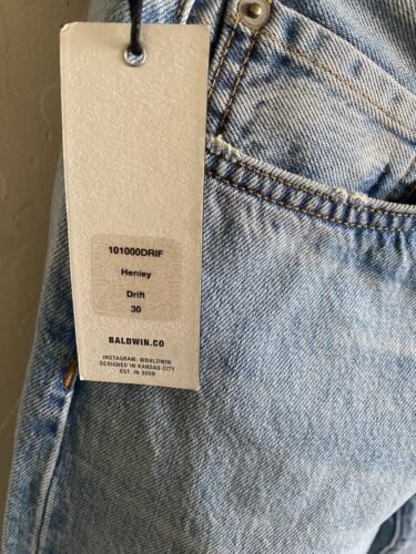 BLDWN Men’s Henley Slim Straight Blue Denim Jeans - Size 31x34 - Picture 4 of 6